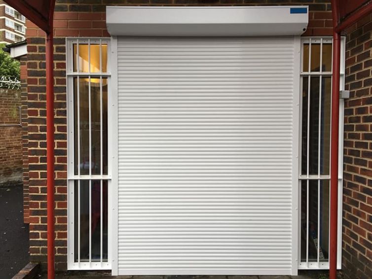 Aluminium Roller Shutter-White-Burglar Bars